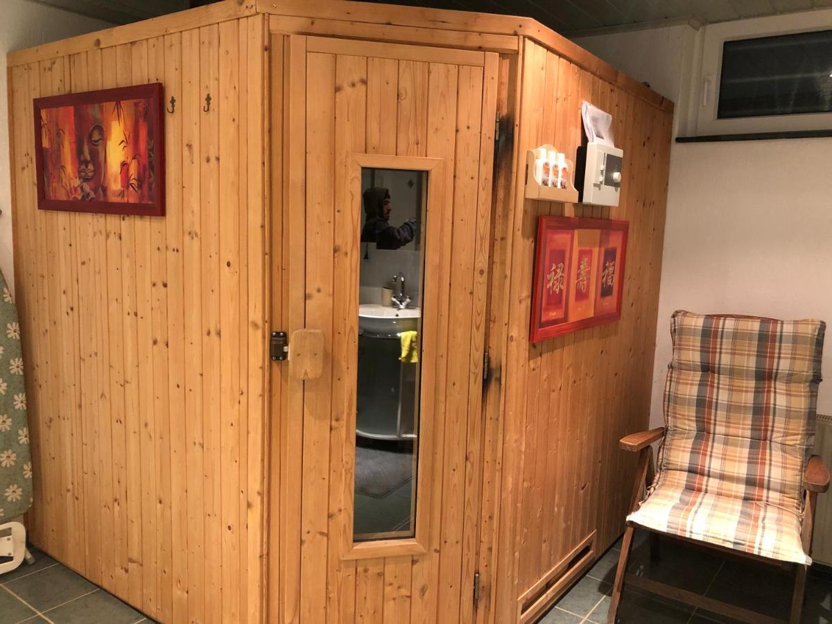 Ferienwohnung Nationalpark Eifel Nideggen Sauna Bagian luar foto